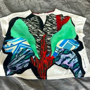 Zara abstract women’s top size S NWOT